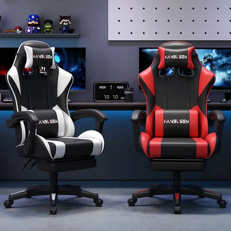 Ergonomic Office Chair - 人間工学に基づいたゲーミングチェア。パソコン作業に最適。高さ調節可能で、リクライニング機能付き。自宅や寮での使用、ライブ配信にも適した快適な座り心地。