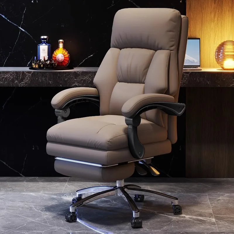 Ergonomic Office Chair - 家庭用オフィス向けの人間工学に基づいたゲーミングチェア。耐久性に優れ、リクライニング機能付き。様々なシーンで快適に使用でき、高さ調節が可能で、回転式の座面を備えています。