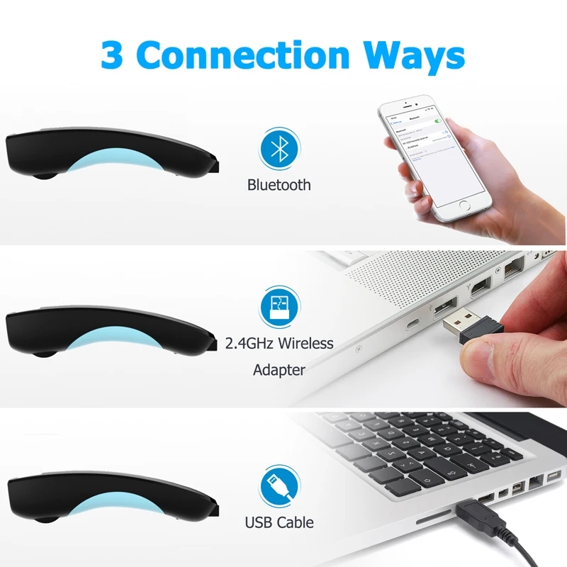 2D バーコード スキャナー Bluetooth 2.4G  - Document Scanner Portable のレビューと価格