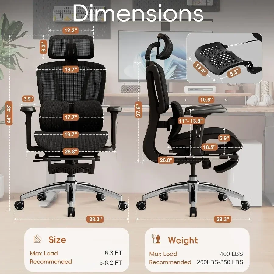 自宅でのオフィスワークに最適な、人間工学に基づいたデザインの - Ergonomic Office Chair のレビューと価格