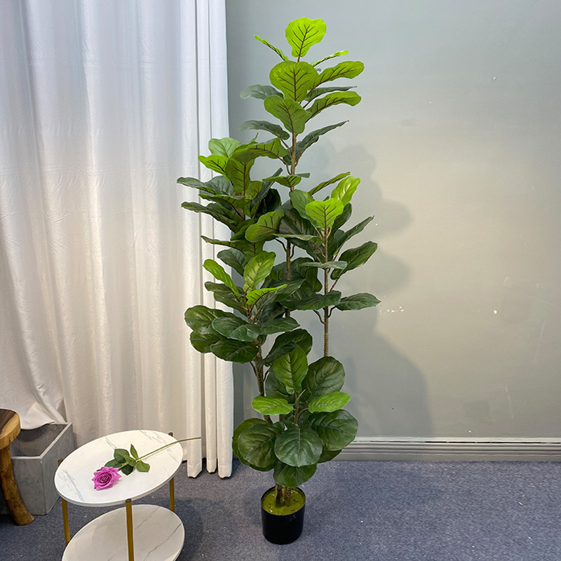 59インチの大きなficusツリー人工植物偽の木プラスチック - Home Office Layout のレビューと価格