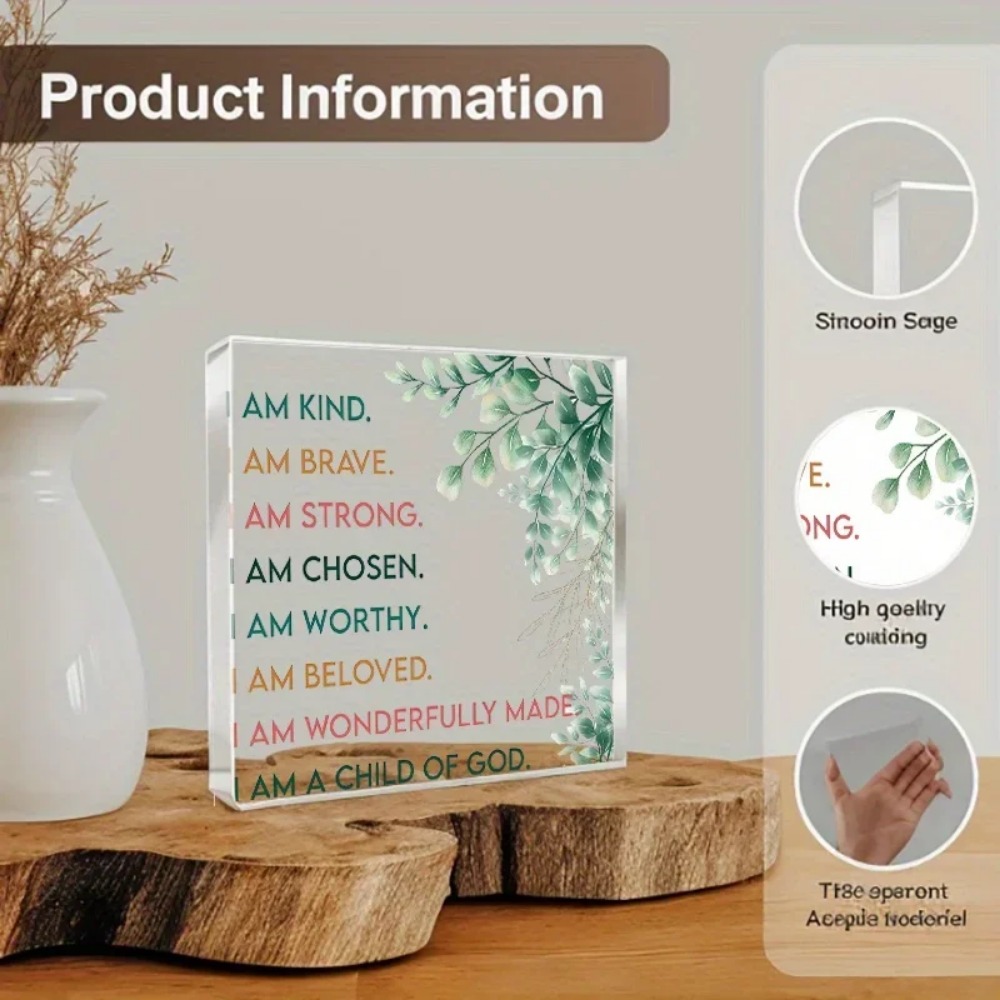 CIFBUY アクリルインスピレーションサイン I Am B - Home Office Room Inspiration のレビューと価格