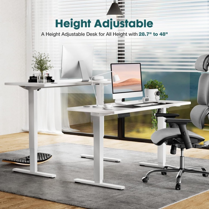 電動昇降式パソコンデスク、人間工学に基づいたシットスタンド式 - Home Office Work Table のレビューと価格