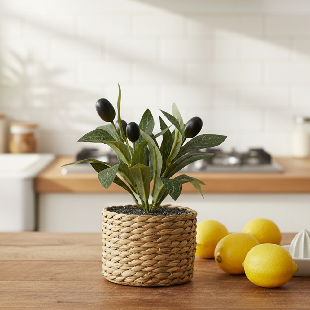 人工植物 ポケットオリーブツリー プラスチック製フェイク植物 - Home Office Layout のレビューと価格