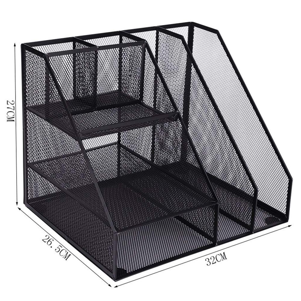 多機能金属製デスクトップオーガナイザー。シンプルな文具収納ラ - Document Holder Stand のレビューと価格